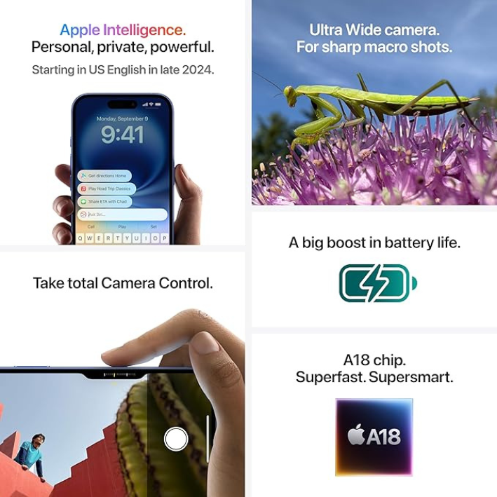 Apple iPhone 16 Plus (128GB, Teal) - Image 5