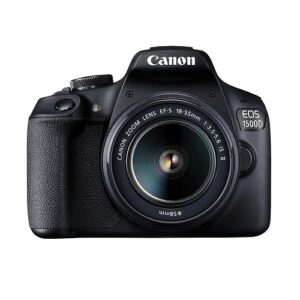 Canon EOS 1500D 24.1 Digital SLR Camera (Black) with EF S18-55 is II Lens