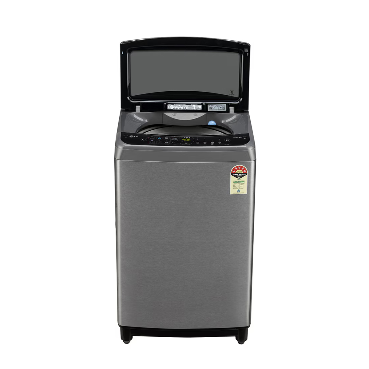 LG 9Kg Top Load Washing Machine, AI Direct Drive, In-built Heater (THD09SJT, Platinum Silver) - Image 2